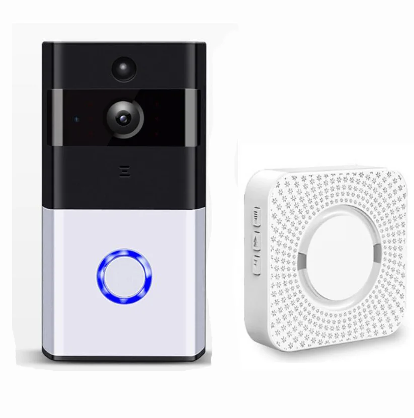 Беспроводной видеодомофон HD PIR wifi дверной звонок Домофон 720 P аккумулятор камеры мощность звуковая карта TF слот наружная Домашняя безопасность