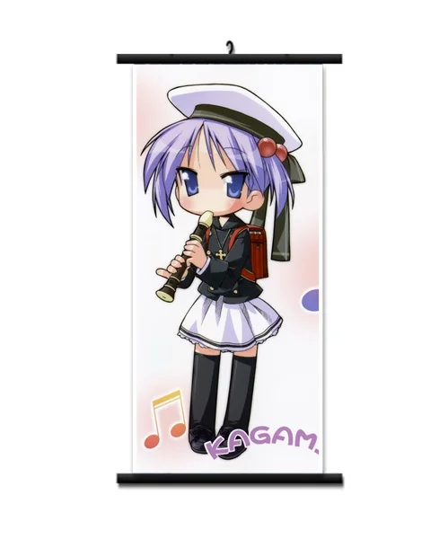 Японское аниме Lucky Star Izumi Konata & Hiiragi Kagami Takara Miyuki домашний декор настенные прокрутки