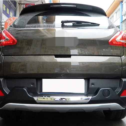 Для peugeot 3008 2013 ABS пластик Черный Хром Передний+ задний бампер защитная накладка