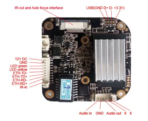 CCDCAM 4MP IPC 4x моторизованный зум и автоматический фокусный объектив 1/" 4.0MP CMOS OV4689+ Hi3516D CCTV IP камера модуль Плата с кабелем LAN
