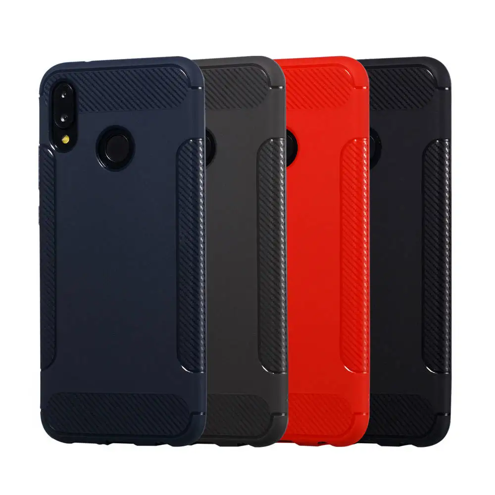 Матовый чехол для телефона Обложка Чехлы HUAWEI P20 Lite Dual SIM карбоновый P20Lite 64 Гб
