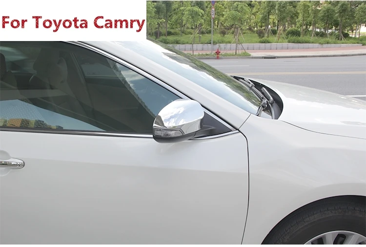 Крышка зеркала заднего вида для Toyota Camry 2015 2 шт./компл. АБС пластик хром боковые