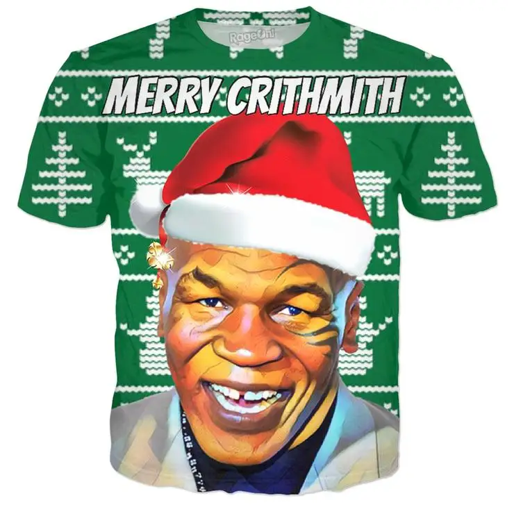 2018 Повседневная футболка в стиле хип хоп Merry Crithmith Tyson с коротким рукавом и