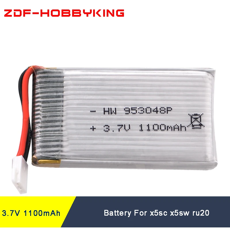 Обновление 3 7 В 1100 мАч для x5sc x5sw RC Helicopter ru20 липо-батарея