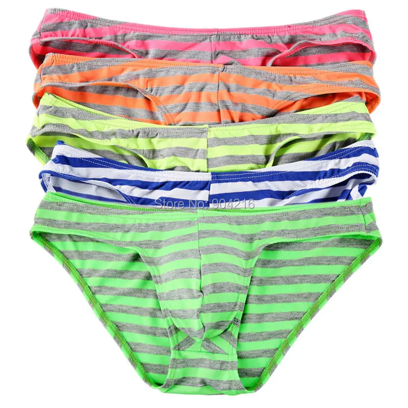 5 шт./лот цветов пикантные для мужчин в Полоску Хлопок нижнее бельё девочек