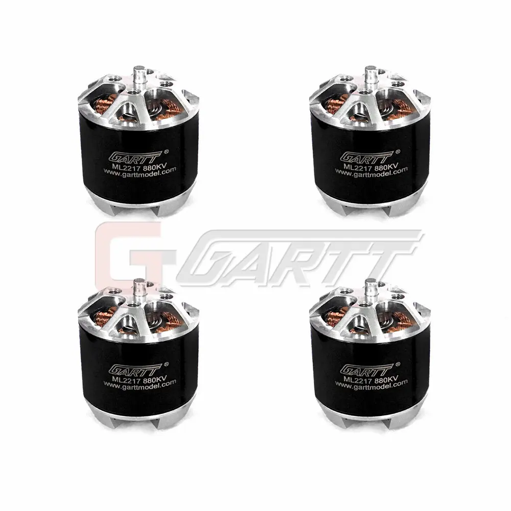 4 X GARTT ML2217 880KV бесщеточный двигатель с само адаптер для блокировки DJI Phantom Quadcopter F450