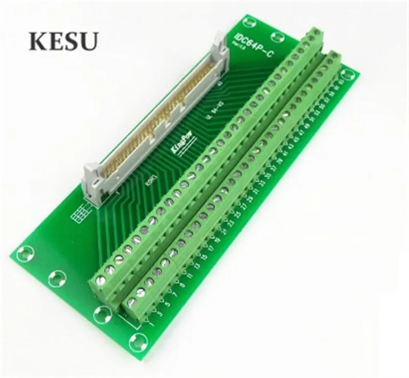 IDC64P IDC 64Pin Штекерная Клеммная колодка коммутационная клемма PLC релейные клеммы
