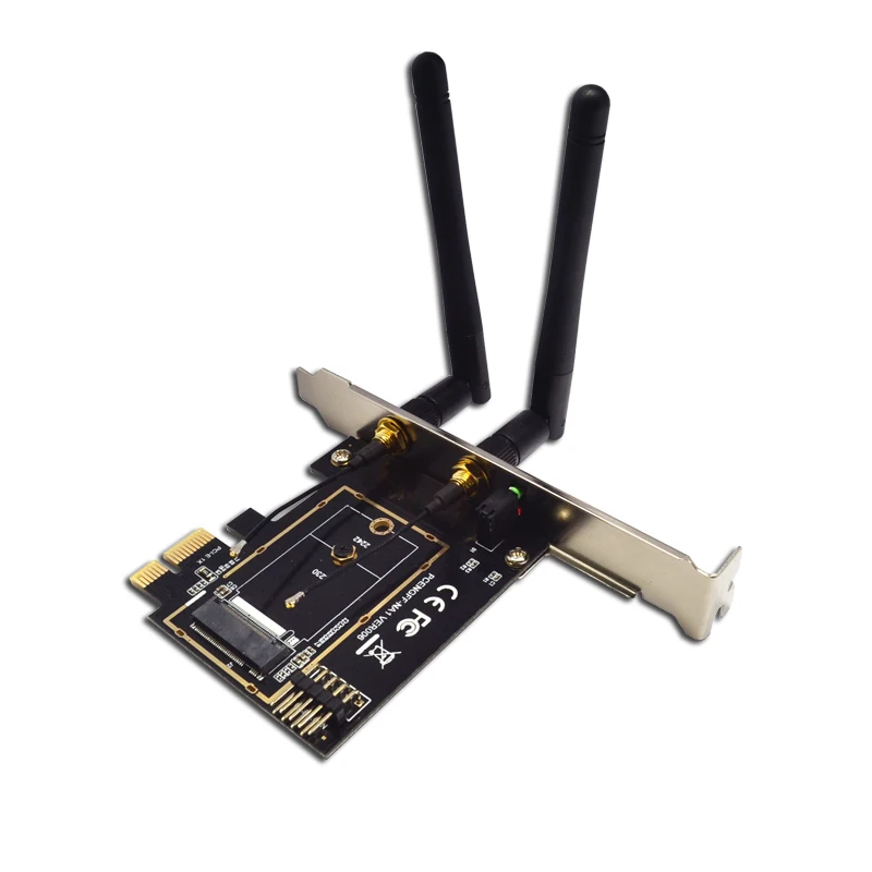 PCI-Express 1X M.2 NGFF Key A + E-Mini PCI-E   Wi-Fi Bluetooth    2 NGFF  2230 2242