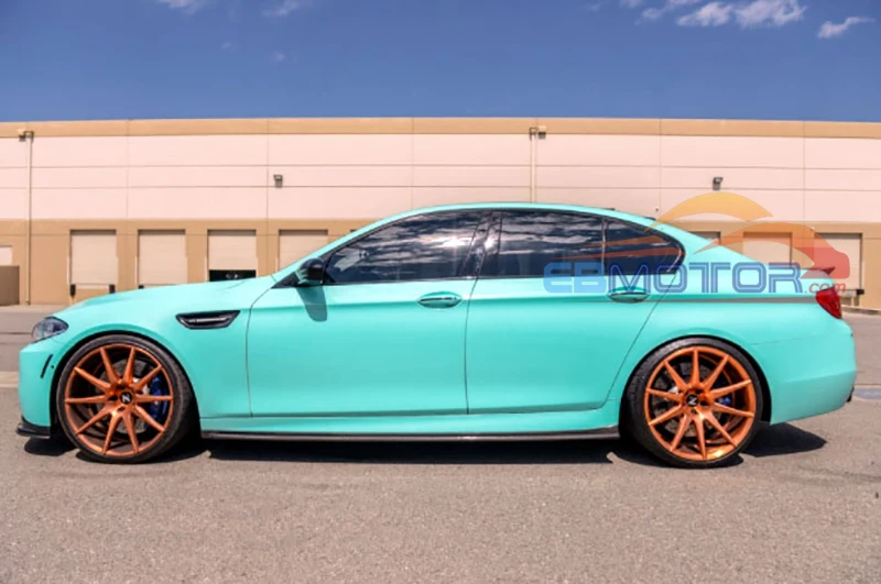 Объемная боковая юбка из натурального углеродного волокна для BMW F10 M Sport M5 2011UP