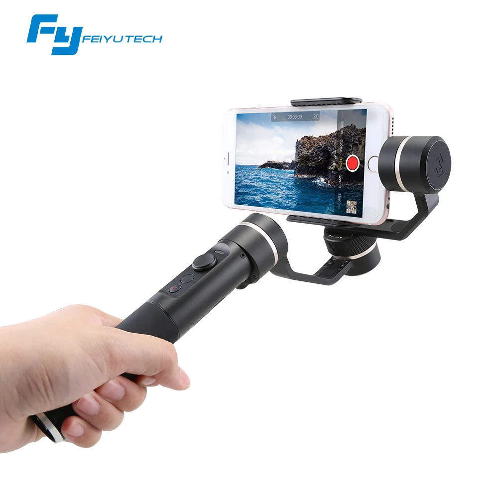 FeiyuTech SPG Gimbal 3 осевой Ручной Стабилизатор для iPhone 7 6 Plus смартфон Gopro Экшн камера VS