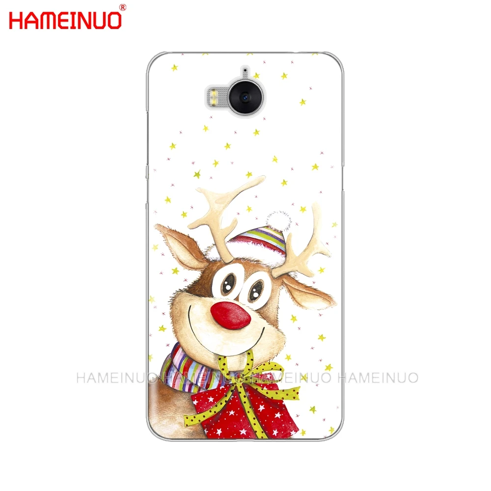 Hameinuo Рождеством Санта Клаус олень сотовый телефон чехол для Huawei Honor 3C 4x 4C 5C 5X6 7 Y3 Y6 Y5 2 II Y560 - Цвет: 43196