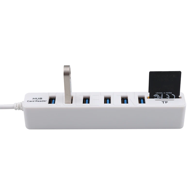 USB концентратор kebidu комбо 6 портов мульти USB2.0 разветвитель с 2 портами микро кард