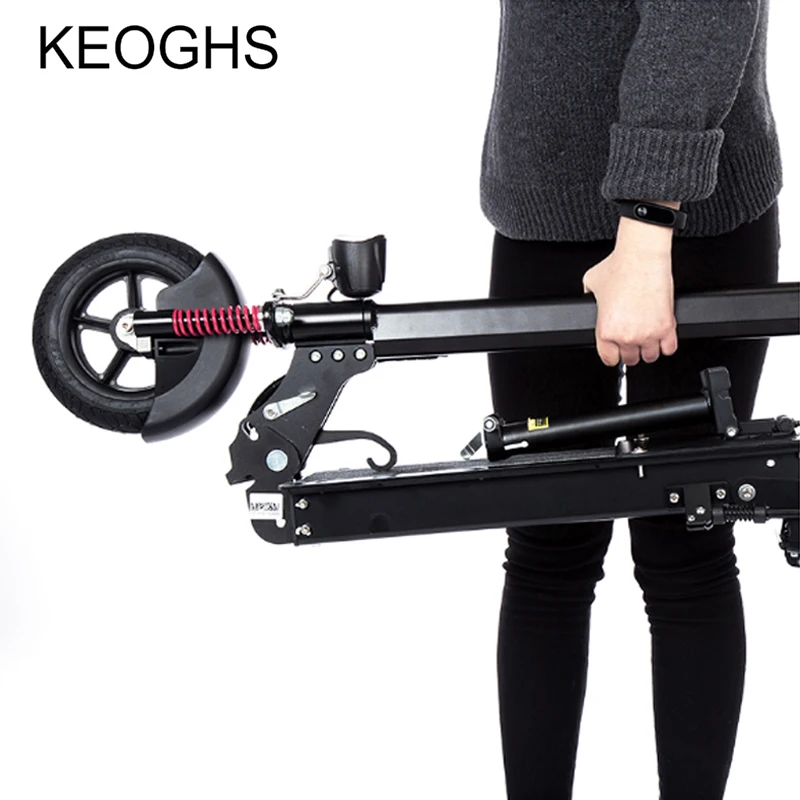 Электрический скутер для взрослых с литиевой батареей складной двухколесный