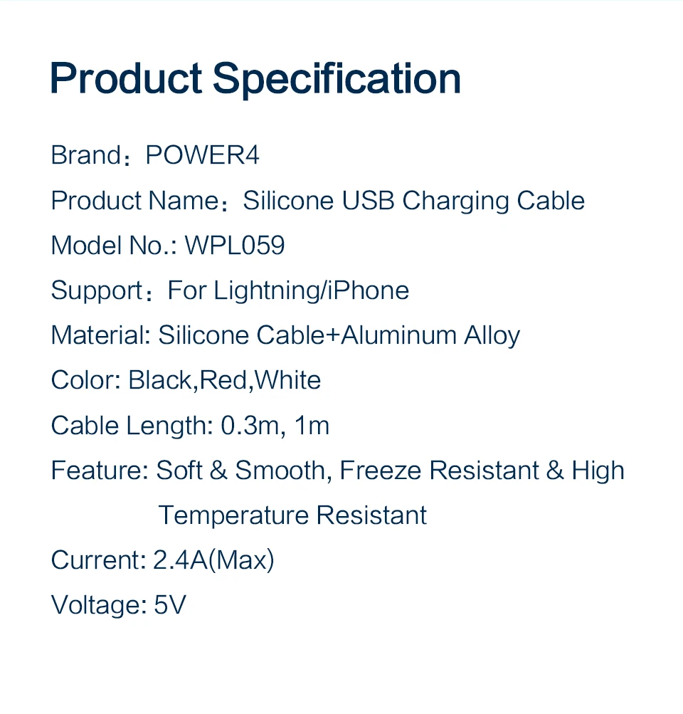 Power4 двухсторонние USB кабели для Lightning Кабель USB зарядное устройство для iPhone x/xr/xs/7/5/4S mfi i телефонный кабель для зарядного устройства для Apple