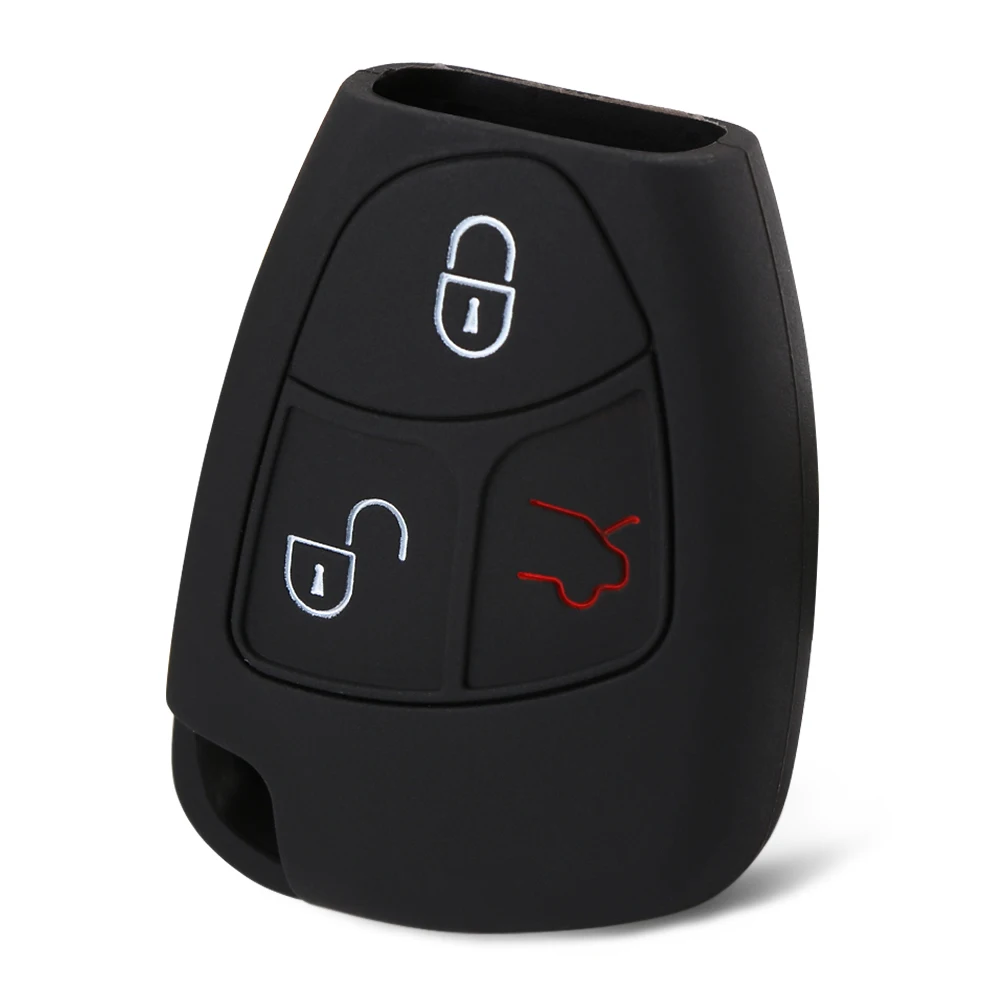 Силиконовый чехол-книжка с 3 кнопками для дистанционного управления Mercedes Benz B C E ML