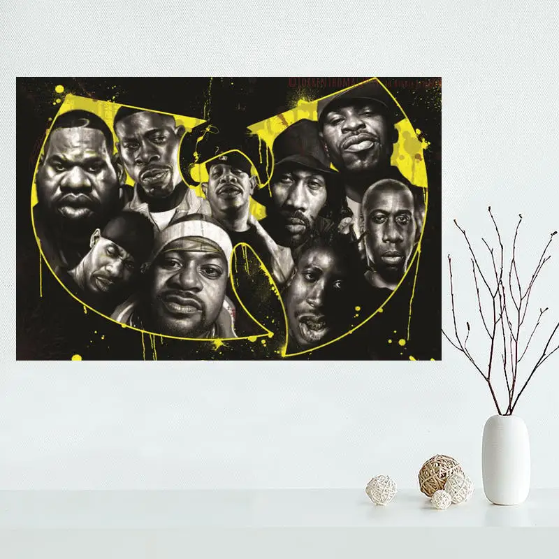 Новое поступление Wu Tang Clan плакат холст ткань тканевый 27x40cm Главная Docor