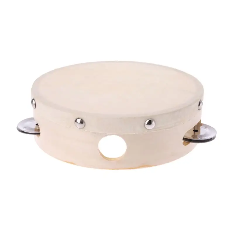 Ударный барабанный бубен рука Джингл для KTV вечерние игрушки из овчины | Спорт и