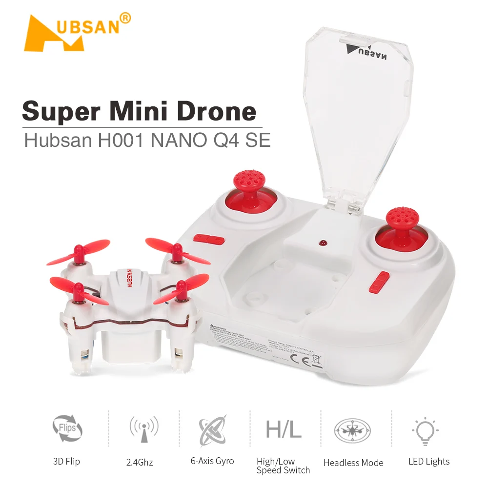 Оригинальный Hubsan H001 NANO Q4 SE Мини карманный Дрон 2 4G 4CH 6 осевой гироскоп RC