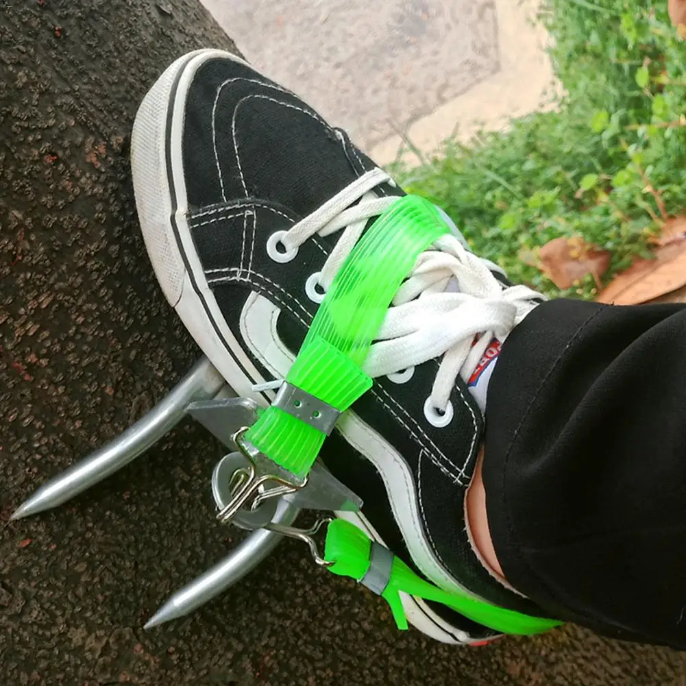 

Anti-skid Tree Climbing Tool with Climbing Nail Shoes Rubber Band Hunting Observation Picking Fruit Climbing Tools