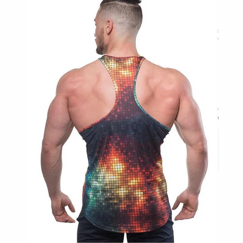 GYMNORTH Camo майка мужская с 3D принтом Canotta бодибилдинг одежда 2018 для фитнеса без