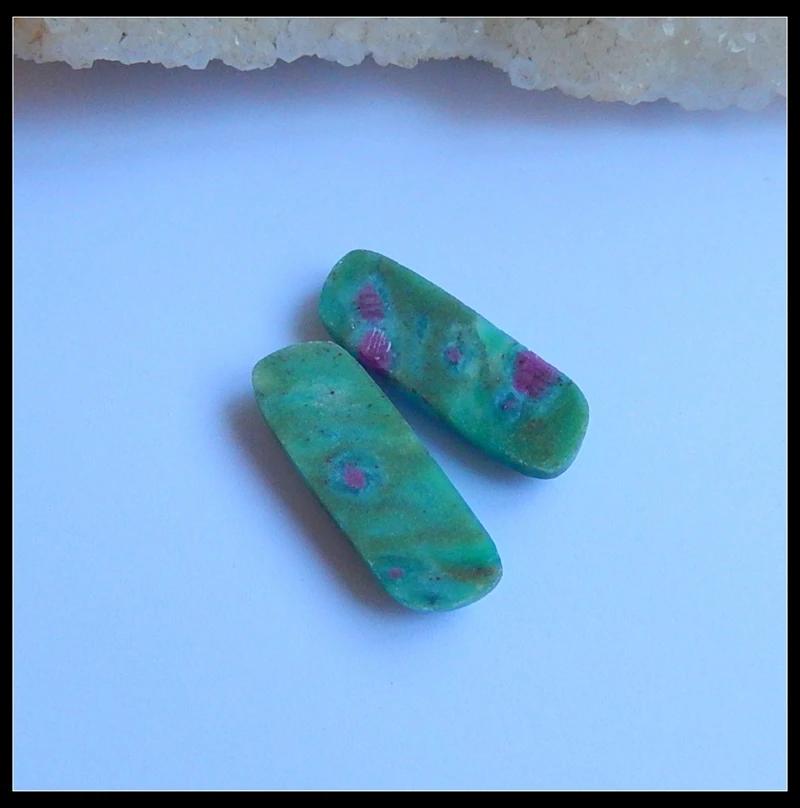 Оптовая продажа 1 пара натуральных камней рубиновый драгоценный камень модные