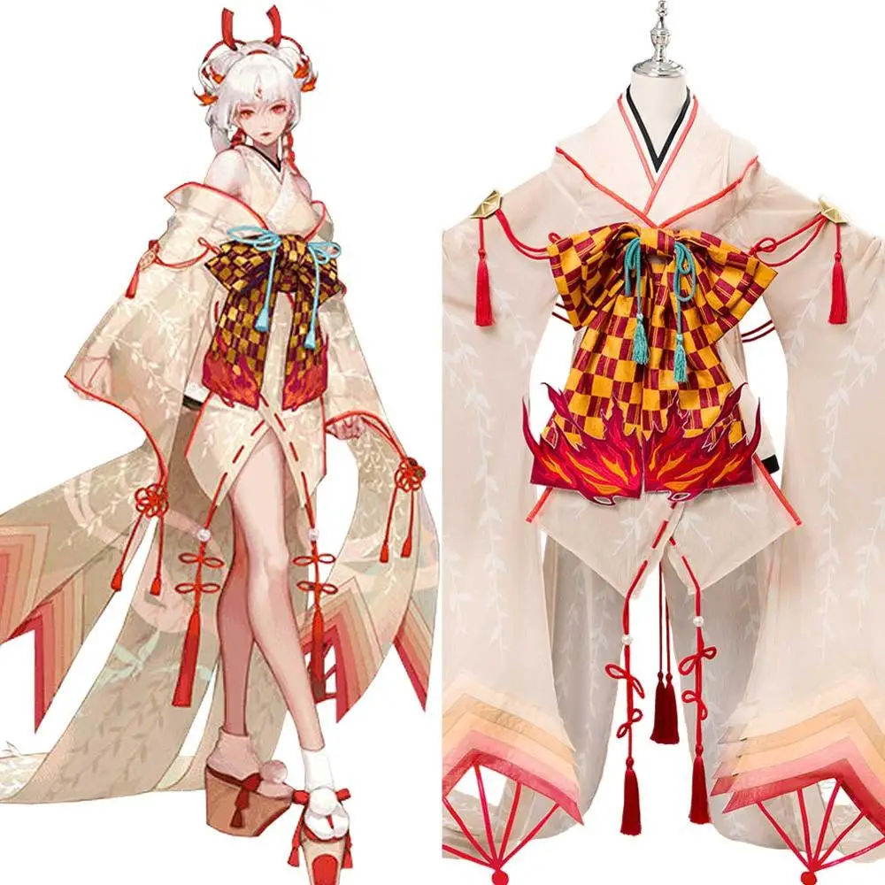 Onmyoji Косплей Инь Янь Мастер костюм SSR кимоно платье полный для взрослых женщин