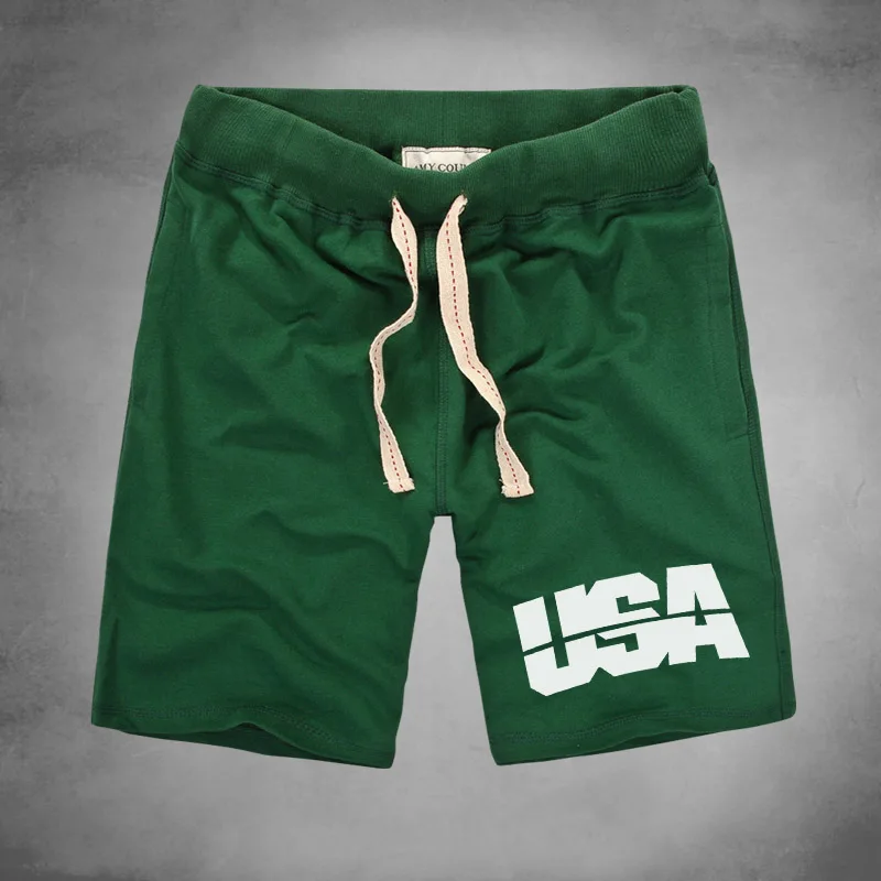 Модный бренд Для мужчин Шорты для женщин США printedbeach Boardshort Бермуды короткие Homme masculina Повседневное, карманов - Цвет: dark green