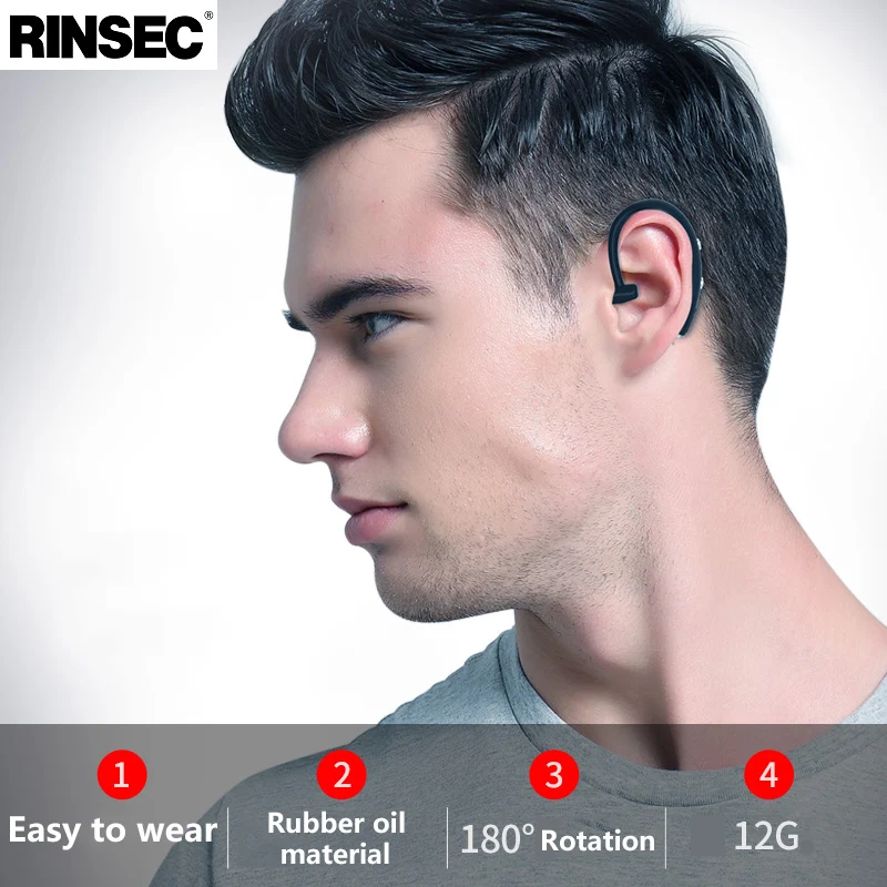 Rinsec D7 гарнитура Bluetooth Беспроводной наушники с микрофоном Музыка играет Шум