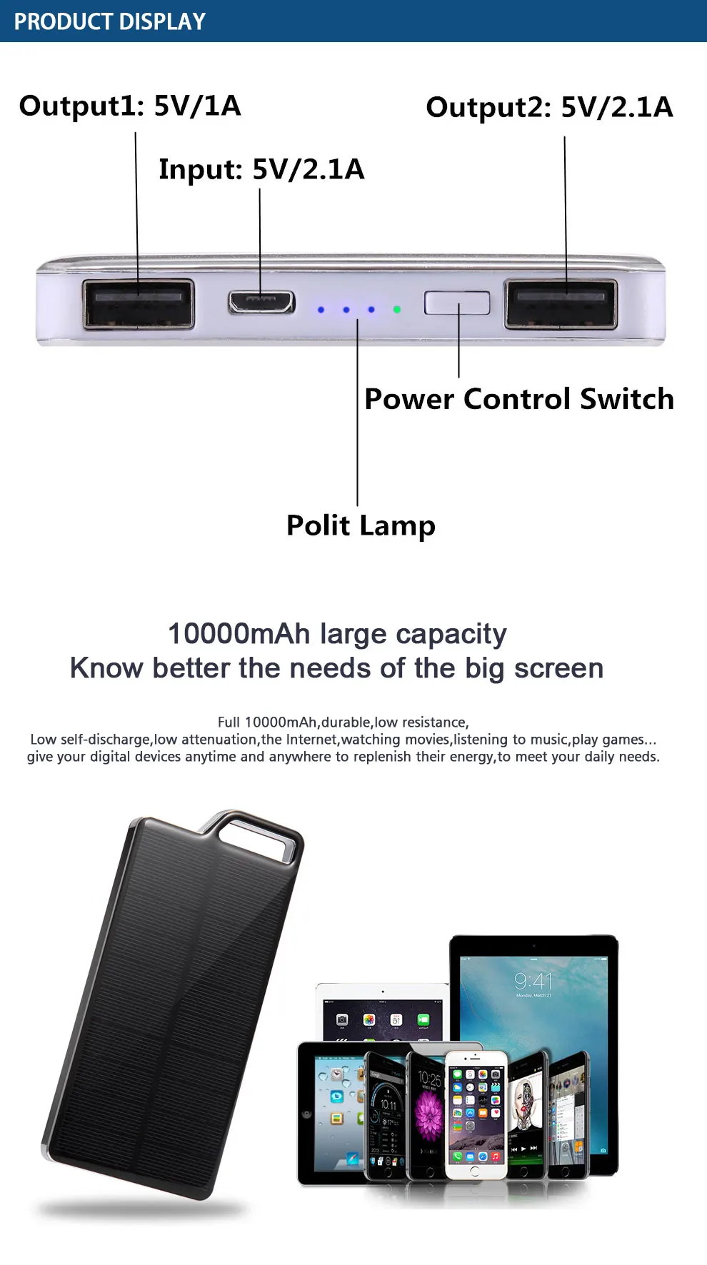 Подарок для фестиваля, зеленое солнечное зарядное устройство 10000 mAh 5 V 2A, солнечная панель питания, аккумулятор для мобильного телефона