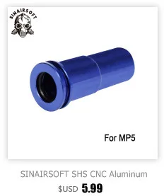 SINAIRSOFT SHS 7075 алюминий CNC одно уплотнительное кольцо Preventg герметичное M4 сопло для страйкбола AEG Пейнтбол принадлежности для охоты
