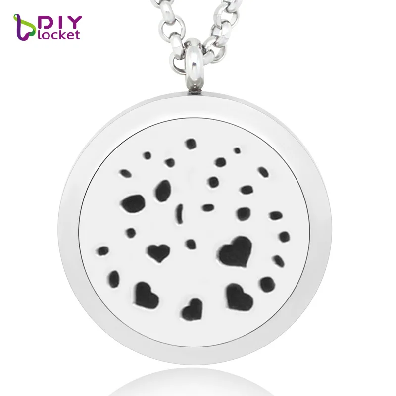 30 мм Из Нержавеющей Стали многие маленькое сердце духи ожерелье кулон Мода