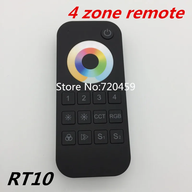 Фото 2шт 5CH 2,4G RF RGB + CCT светодиодный контроллер фонарь с 4-зонным радиочастотным пультом дистанционного управления для RGB + CCT светодиодная ленсветильник №2