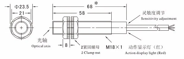 Фотоэлектрический выключатель E3F-5DP1-5L(одна пара) PNP нет Датчик постоянного тока преобразователь Bijection reflection