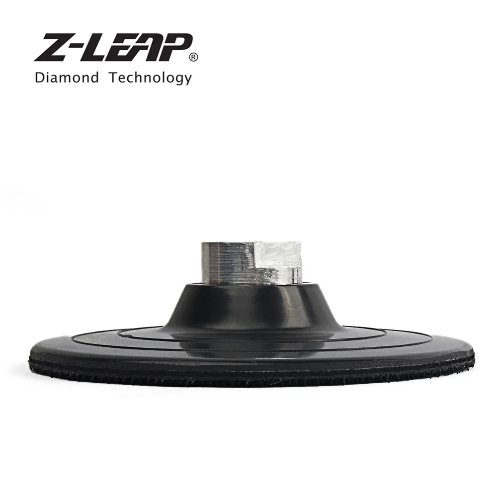 Z-LEAP " 2 шт задние накладки Пластиковые 100 мм пластины M14 5/8-11 нитки сухой влажного использования крюк и петля назад держатель для алмазной полировки колодки