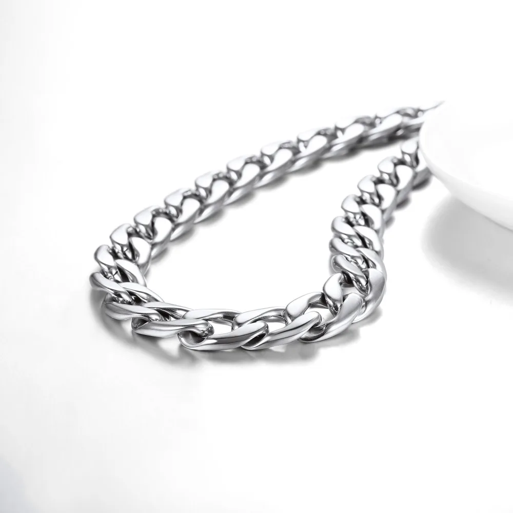 Kpop Chain Necklaces For Men Stainless Steel Rock Punk jHiphop Jewelry Big Curb Cuban 15mm Width 22&quot 26&quot 28&quot 30&quot NH3015 |
