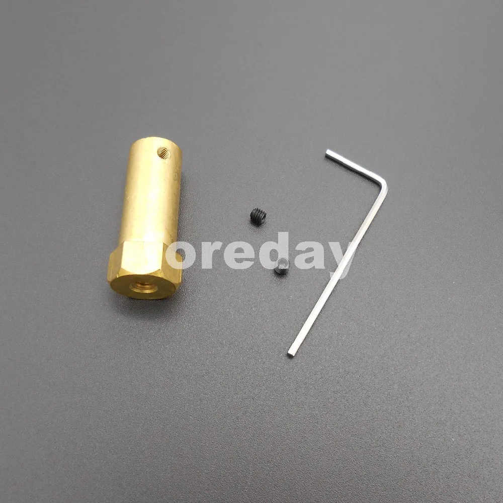 5 шт Латунь 3 мм шестигранный вал двигателя с шестью краями Общая длина: 30 гибкий