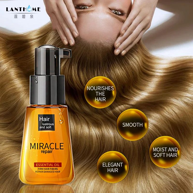 

Brand Hair Care Essential Oil Treatment For Dry Hairs Moisturizing Soft And Shiny Hair 60ml Moroccan Pure Argan Hair Oil