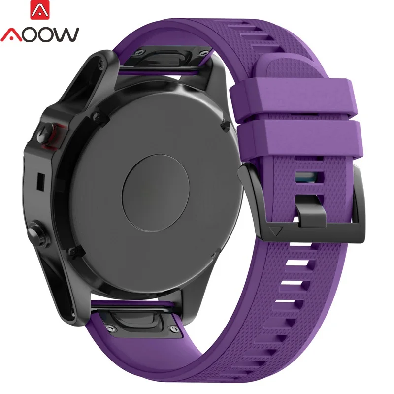 AOOW силиконовый ремешок для часов Garmin fenix 3 HR fenix 5X gps часы Quick Release замена Браслет ремешок Высокое качество полосы