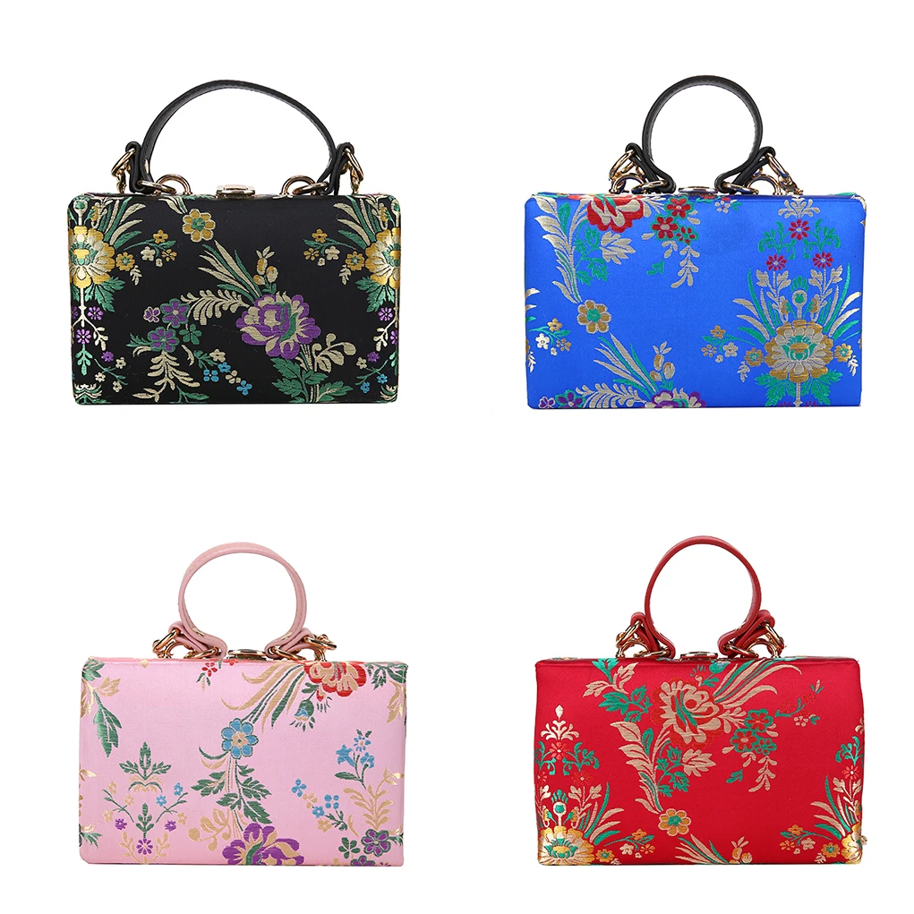Модная вечерняя сумка клатч с цепочкой кошелек вышитыми цветами в китайском