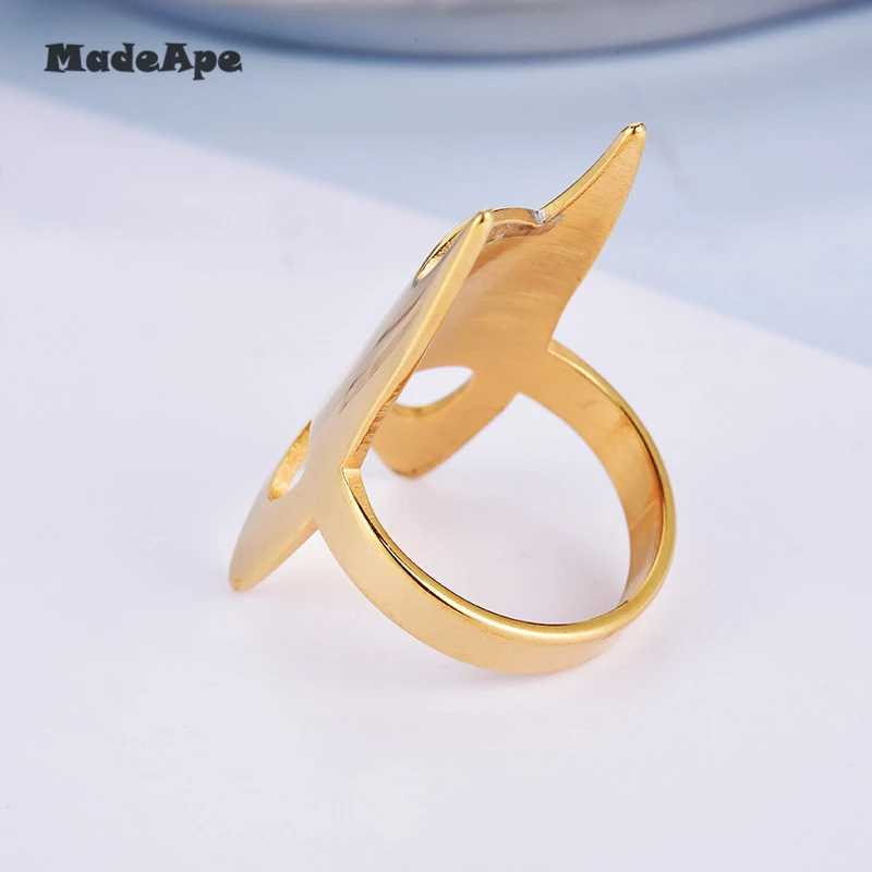 MadApe Tribe Mask Rings For Women Vintage Punk Biker Jewelry Male Cool Antique Silver Color Gold Finger | Украшения и аксессуары