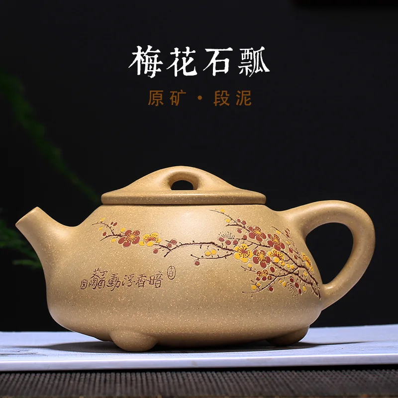 Настоящий чайный горшок Yixing Zisha для китайского чая кунг-фу, высококлассный чайник из фиолетовой глины ручной работы, чайник для чая улунг для заваривания чая