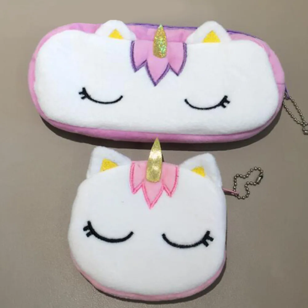 small bag set Модные милые рюкзаки с единорогом из мультфильма; Kawaii Bagpacks; сумки для девочек; единорог; кружка; чашка; единорог; хлопковые тапочки; праздничное украшение - Цвет: small bag set