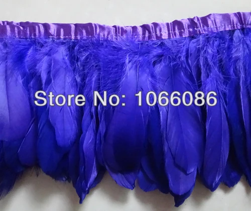 

Free shipping! Mix 5 color swan goose feather trim/fringe/ribbon cloth accessories 10M /lot 6-8inch width geese Feather trimming