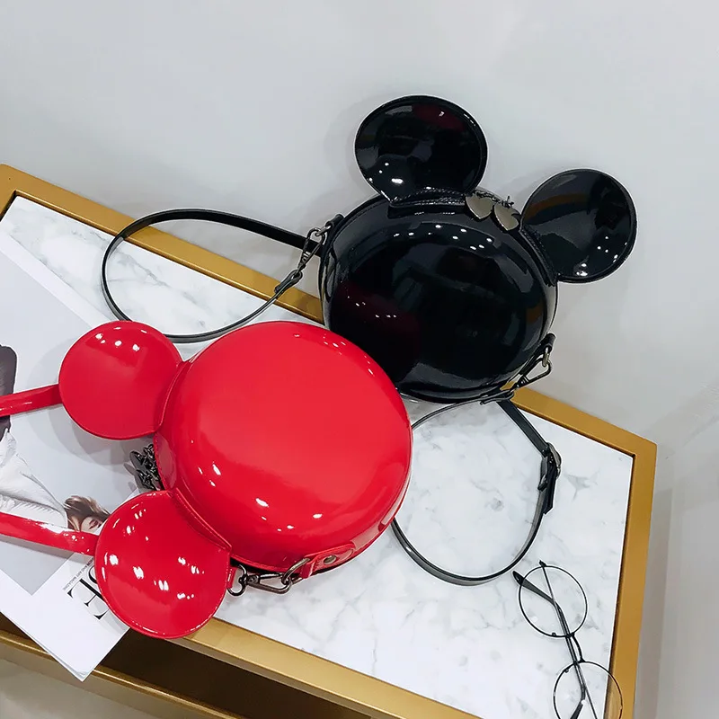 Disney Микки Маус женские сумки из натуральной кожи с изображением Минни через