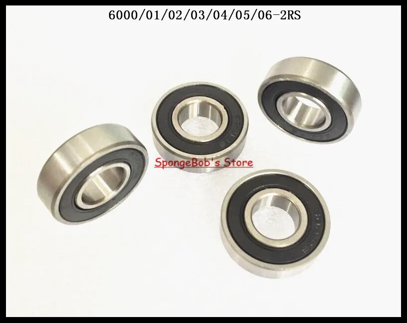 2-5pcs/Lot 6000-2RS / 6001-2RS 6002-2RS 6003-2RS Rubber Sealed Deep Groove Ball Bearing Miniature | Обустройство дома