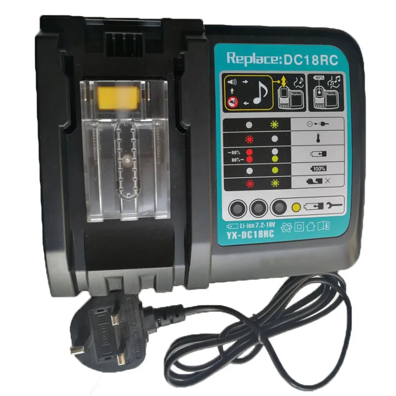 Для Makita 18v 6000 мА/ч, Перезаряжаемые Li-Ion Батарея с DC18RCT Батарея Зарядное устройство для MAKITA BL1860 BL1850 BL1830 Мощность инструменты Cell