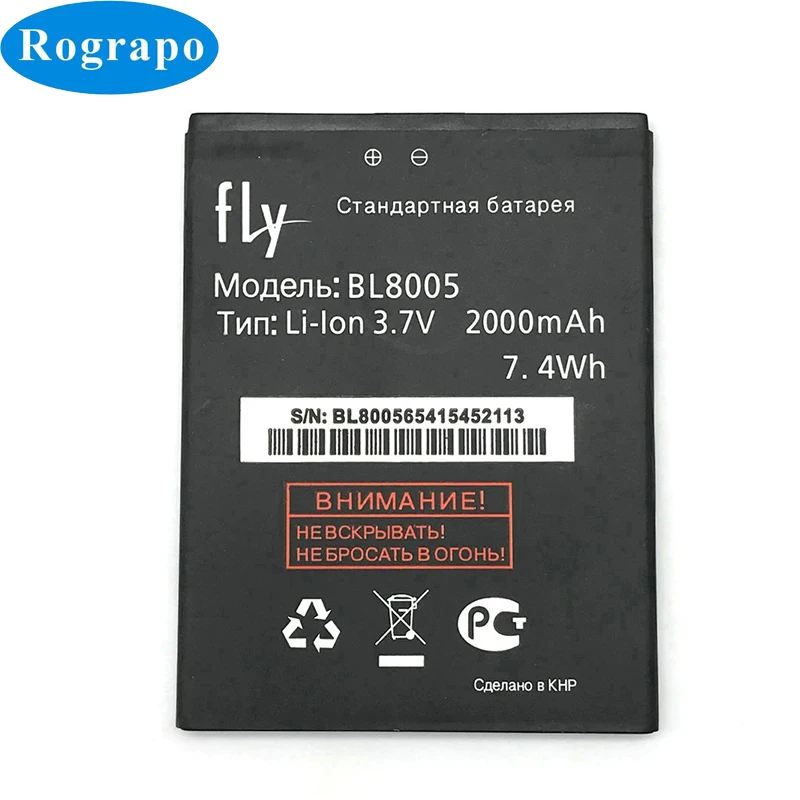 Новый аккумулятор 2000 мАч BL8005 для Fly IQ4512 EVO Chic 4 BL 8005 Аккумуляторы аккумуляторы стандартные батареи|mobile phone