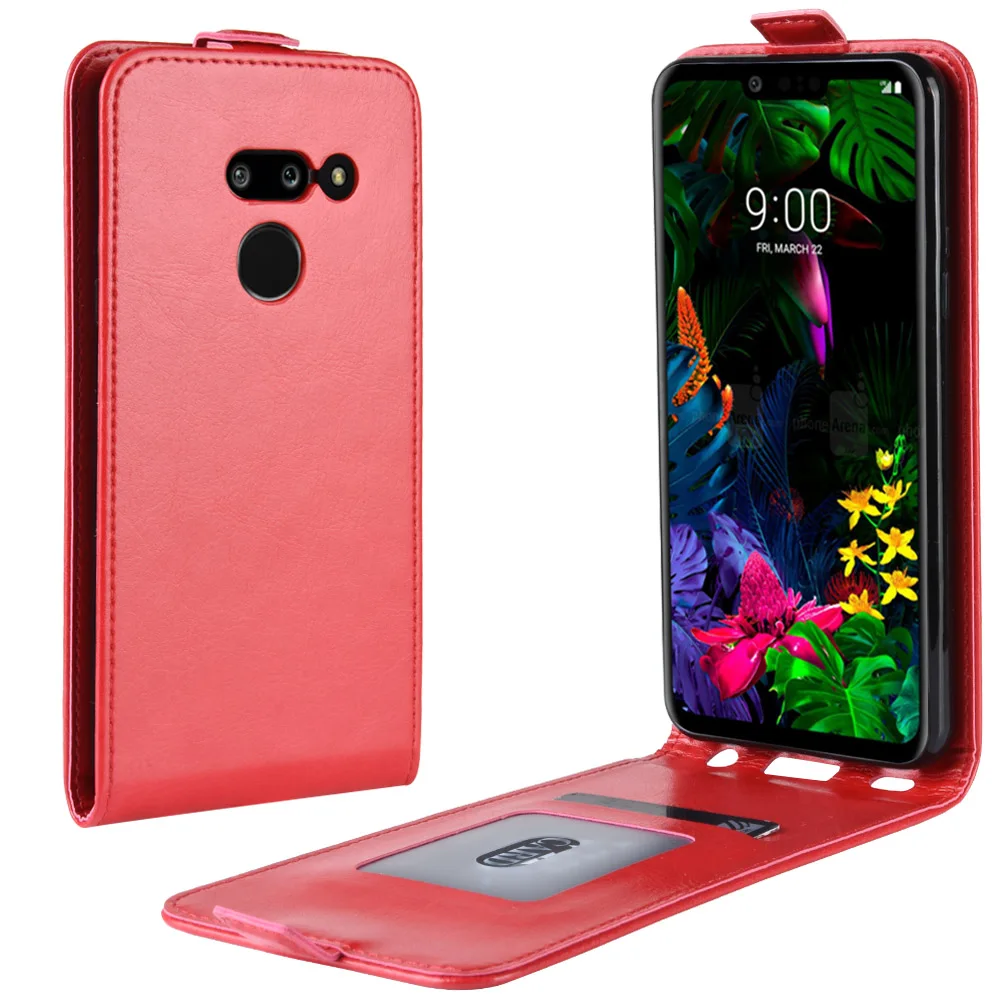 Чехол для LG G8 ThinQ LMG820 кожаный чехол Магнитный кобура с пряжкой Флип-кейс отделение для денег Защитный чехол