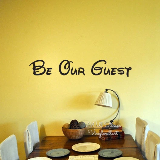 Быть нашим гостем Цитата стикер стены Семья Наклейка цитата на стену дома Цитаты