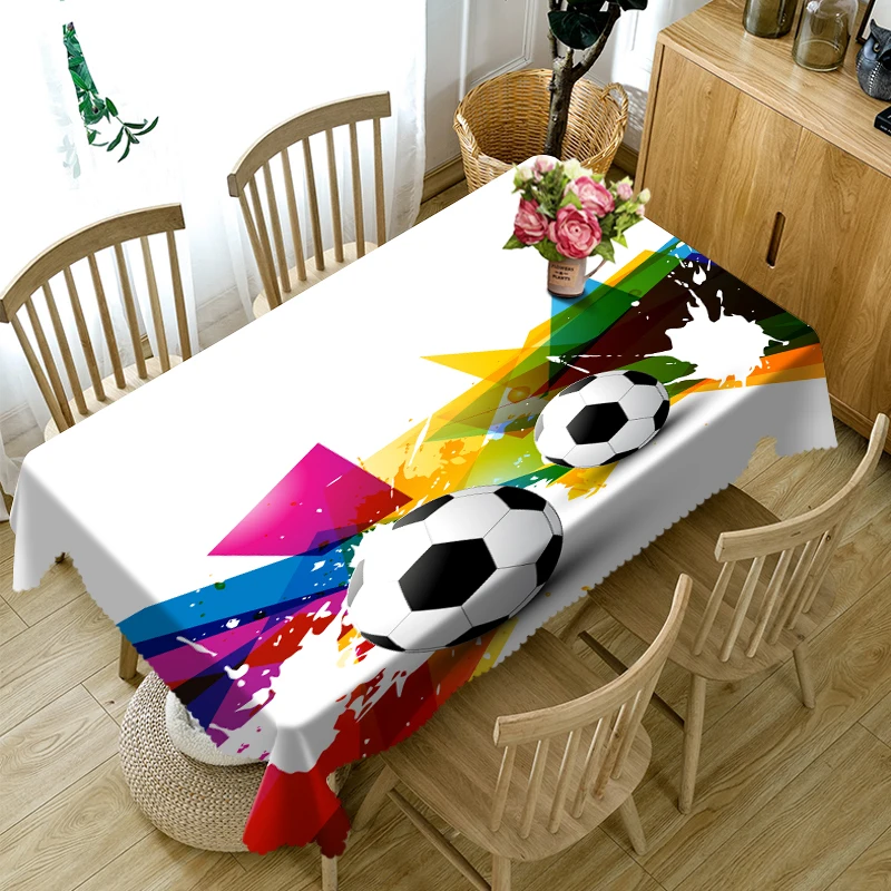 Скатерть круглая 3d из полиэстера Плотная хлопковая прямоугольная скатерть с